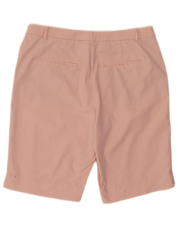 Marks & Spencer Chino Shorts til kvinder UK 16 Large W36 Pink Bomuld