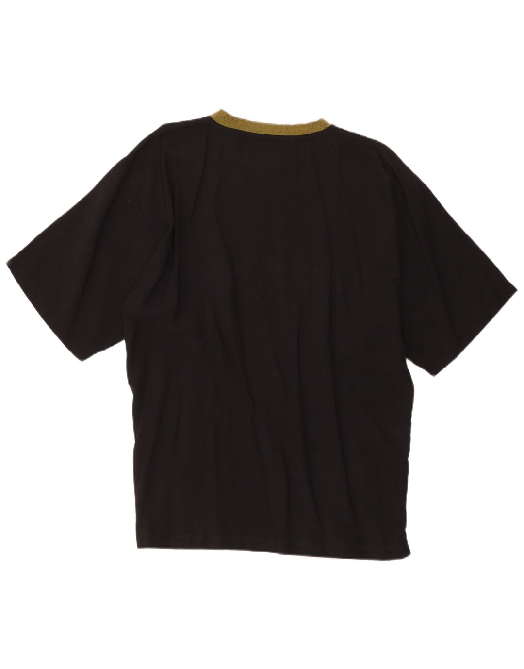 Vintage Herre grafisk T-shirt Top Stor Sort Viscose