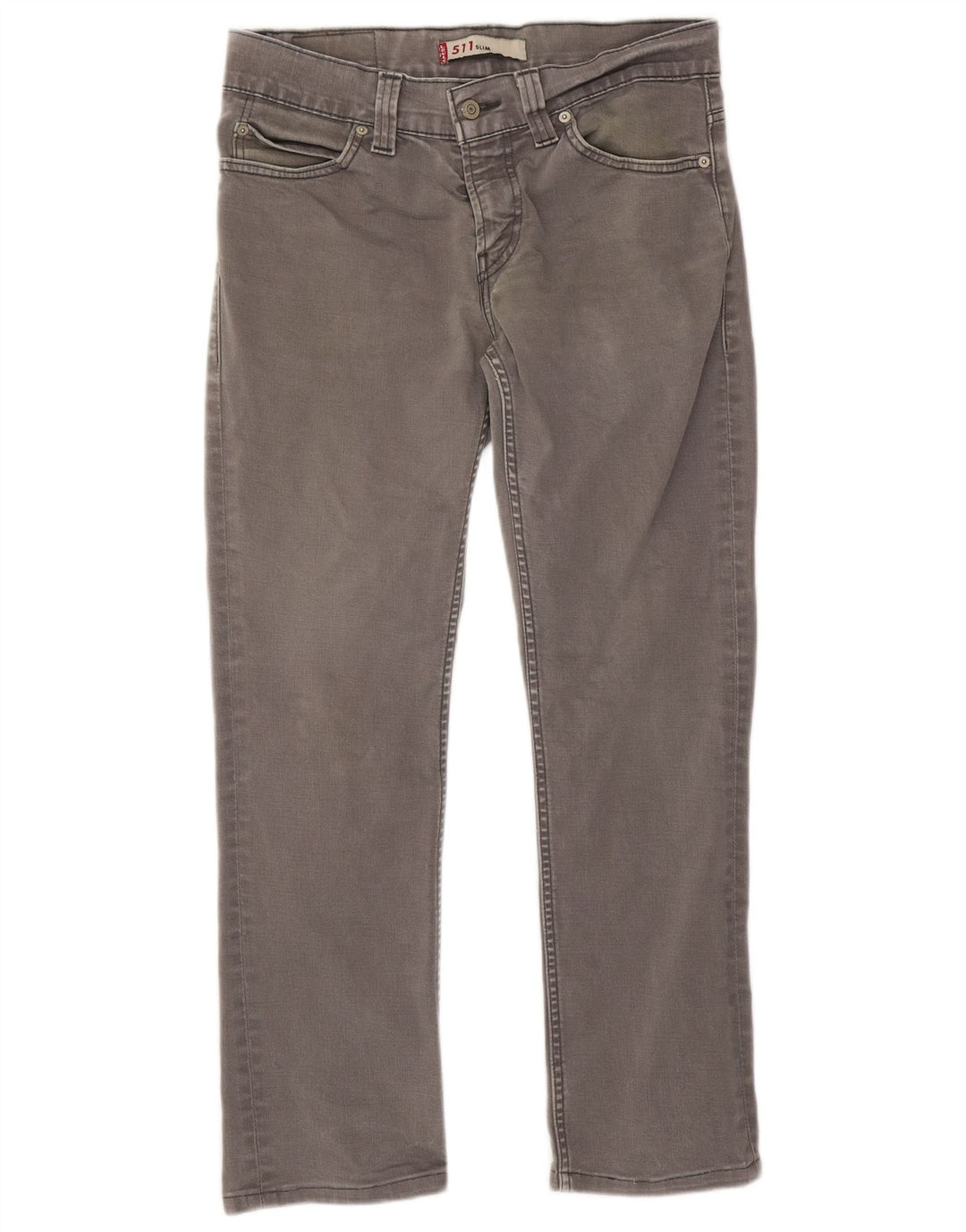 Levi's Dame 511 Slim Jeans W32 L28 Grå Bomuld