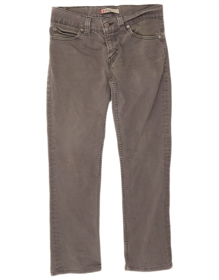Levi's Dame 511 Slim Jeans W32 L28 Grå Bomuld