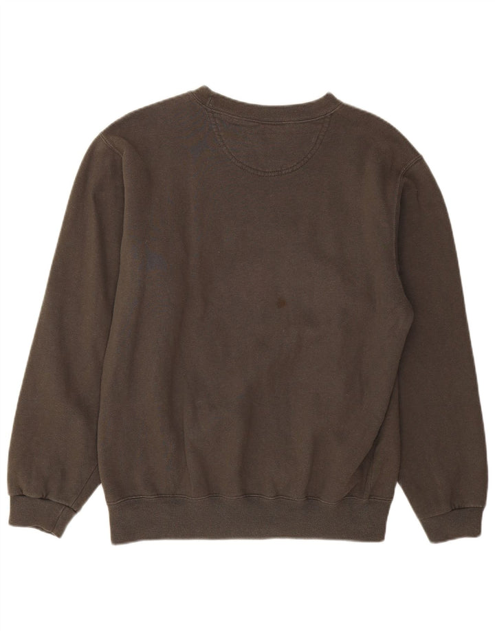 CHAMPION Mens Graphic Sweatshirt Jumper Small Grey Cotton