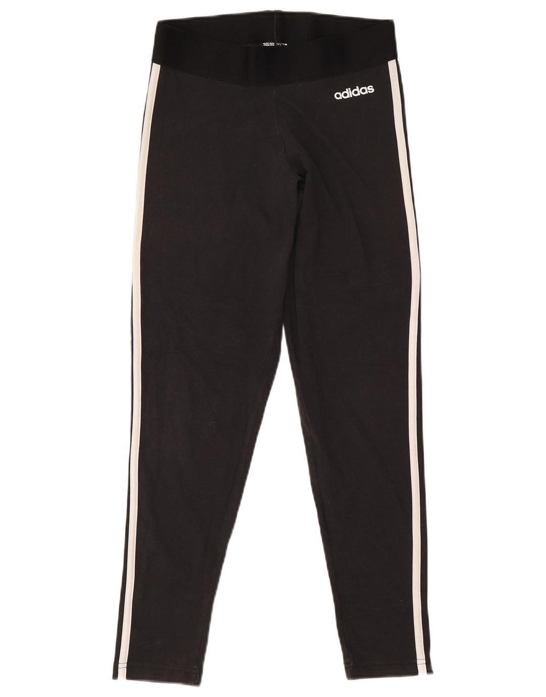 Adidas Dame Leggings UK 12/14 Medium Sort Bomuld