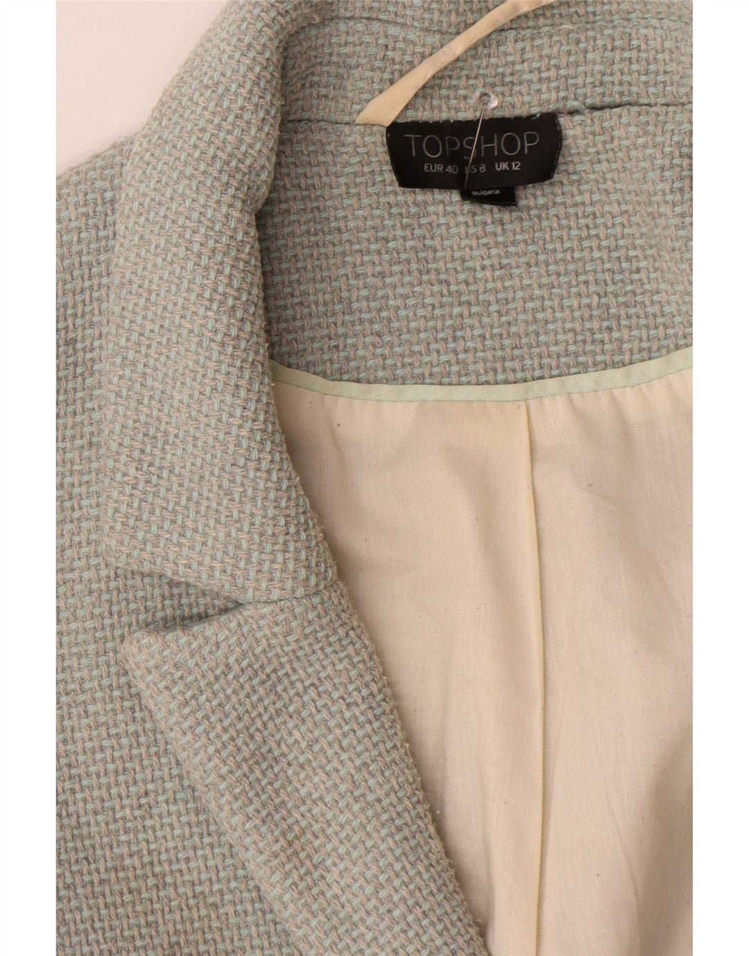 Topshop Womens Oversized Open Overcoat UK 12 Medium Grey Akryl