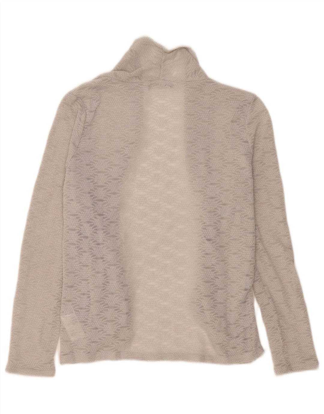 Oasis Dame Oversized Cardigan Top UK 10 Lille Grå Geometrisk Polyester