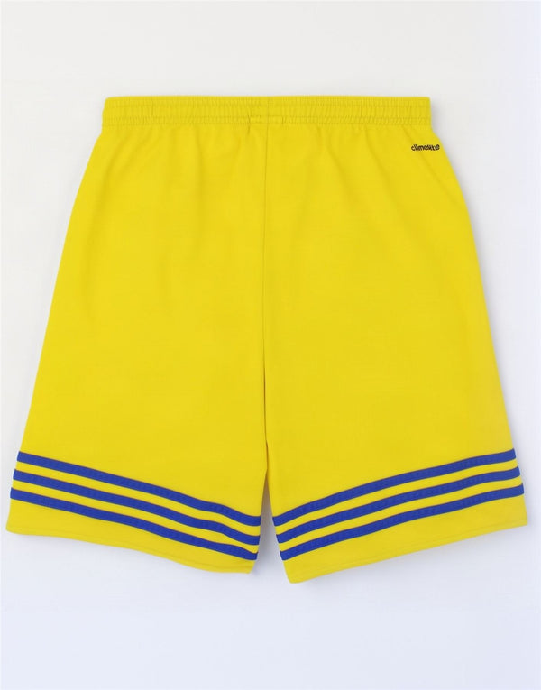 Adidas Boys Climalite Sportshorts 13-14 år XL Gul Colourblock