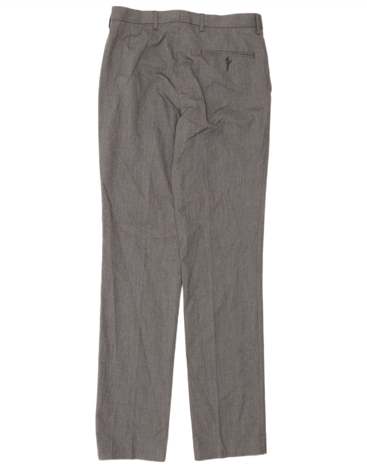 Marks & Spencer Straight Suit Bukser til mænd W30 L35 Grå polyester