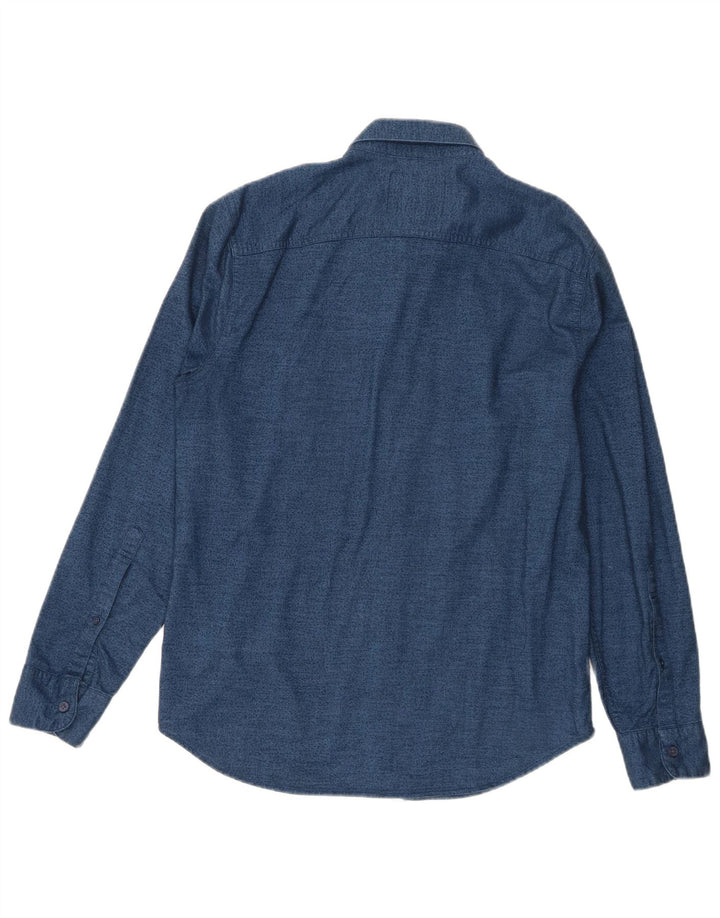 Hollister herreskjorte XS marineblå bomuld