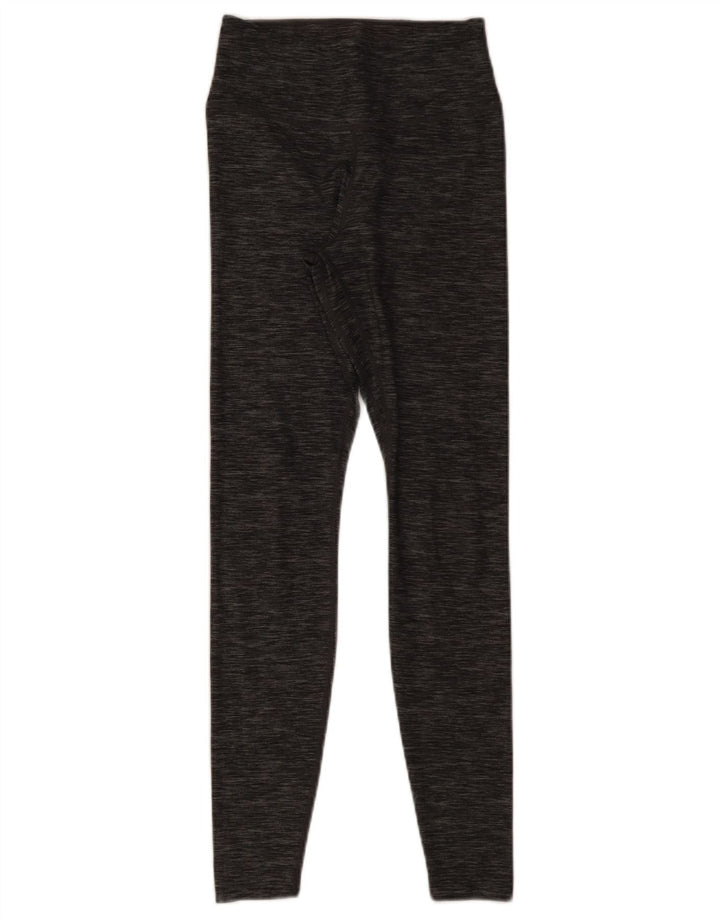 Nike Dame Dri Fit Leggings UK 4 XS Grå Flecked Polyester