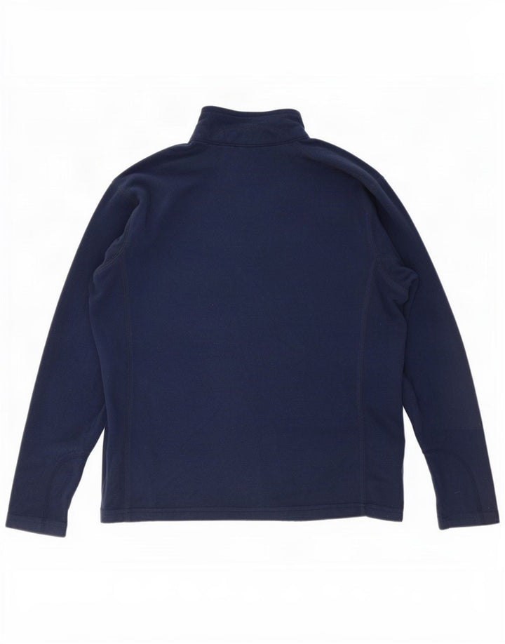 Columbia Herre lynlås hals fleece jumper stor marineblå polyester