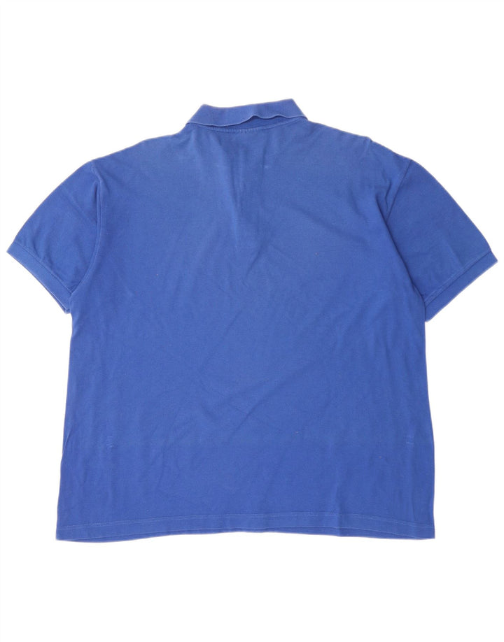 RIFLE Poloshirt til mænd XL Blå Bomuld