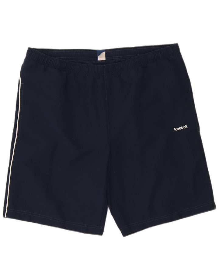 Reebok Sportshorts til mænd store marineblå polyester