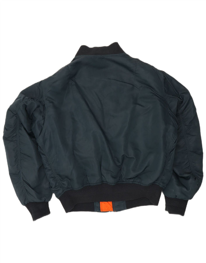 Carrera Herre Flight Aviator Jacket UK 38 Medium Navy Blue Polyamid