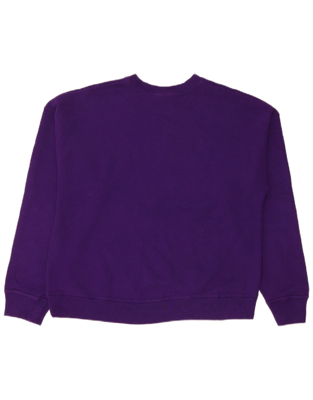 Champion Dame Sweatshirt Jumper UK 14 Medium Lilla Bomuld