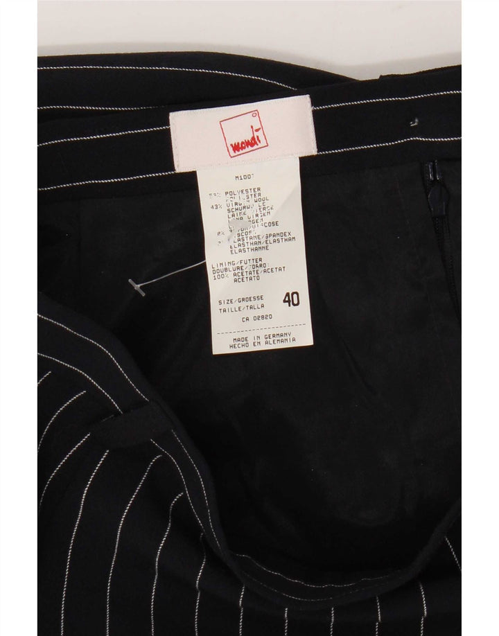 Mondi Midi-nederdel til kvinder EU 40 Medium W28 Marineblå stribet polyester