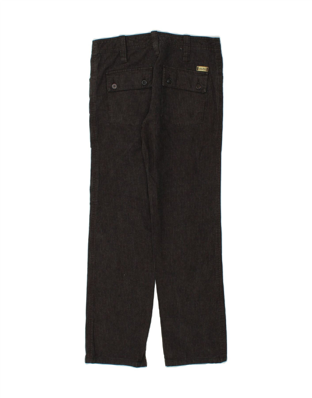 ELLESSE Womens Straight Cargo Trousers IT 44 Medium W32 L30 Grey Striped Vintage Ellesse and Second-Hand Ellesse from Messina Hembry 