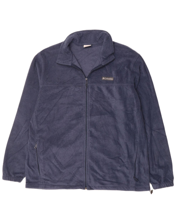 Columbia Herre Fleecejakke UK 44 2XL Navy Blue Polyester