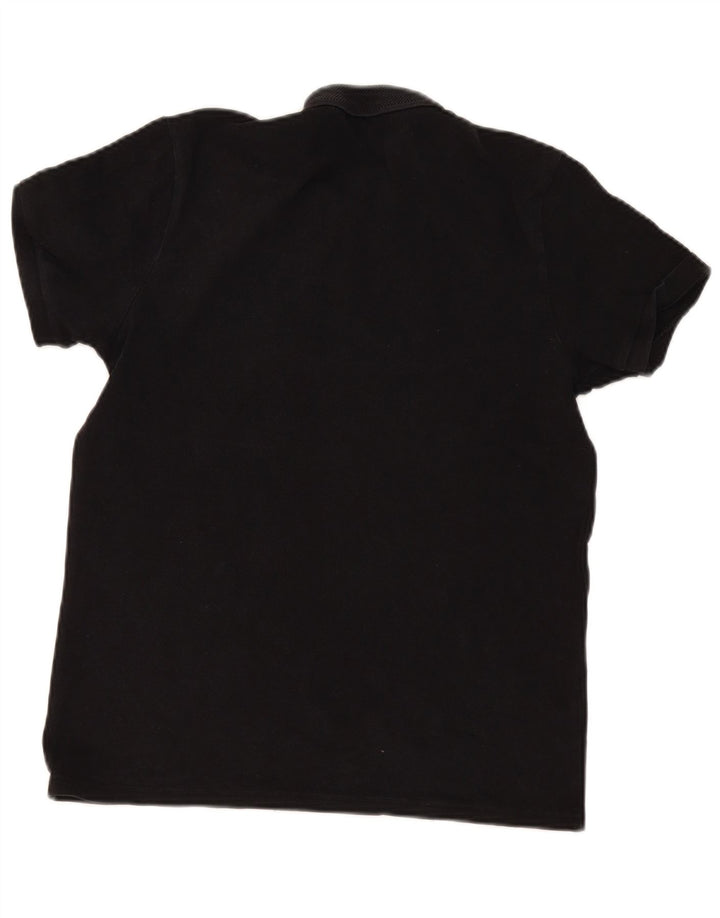 Benetton herre poloshirt Stor sort bomuld