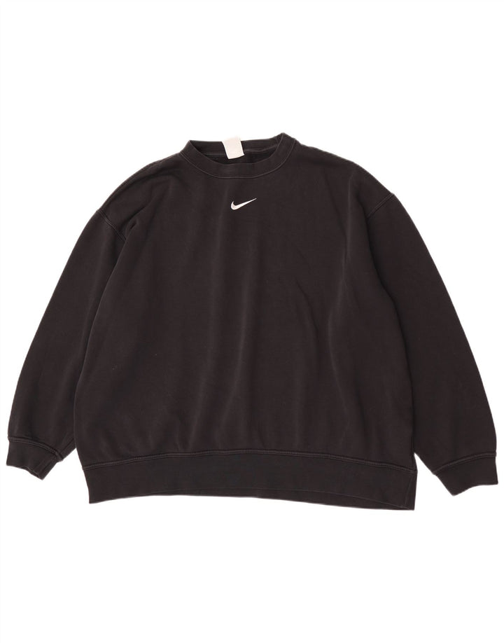 Nike Oversized Sweatshirt Jumper UK 18 XL sort bomuld