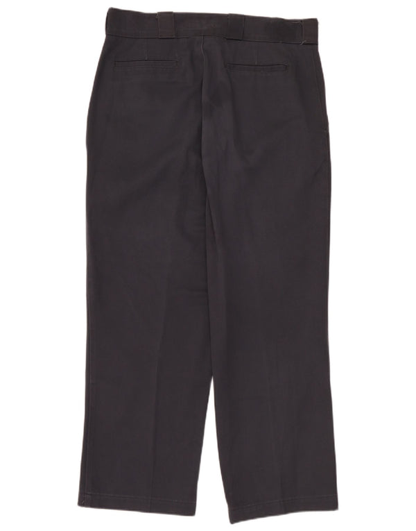 Zara Herre Lige Chinobukser EU 44 Large W34 L28 Grå Polyester