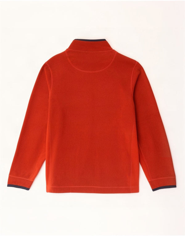 Weird Fish Herre lynlås hals Fleece Jumper 2XL rødbrun Colourblock Polyester