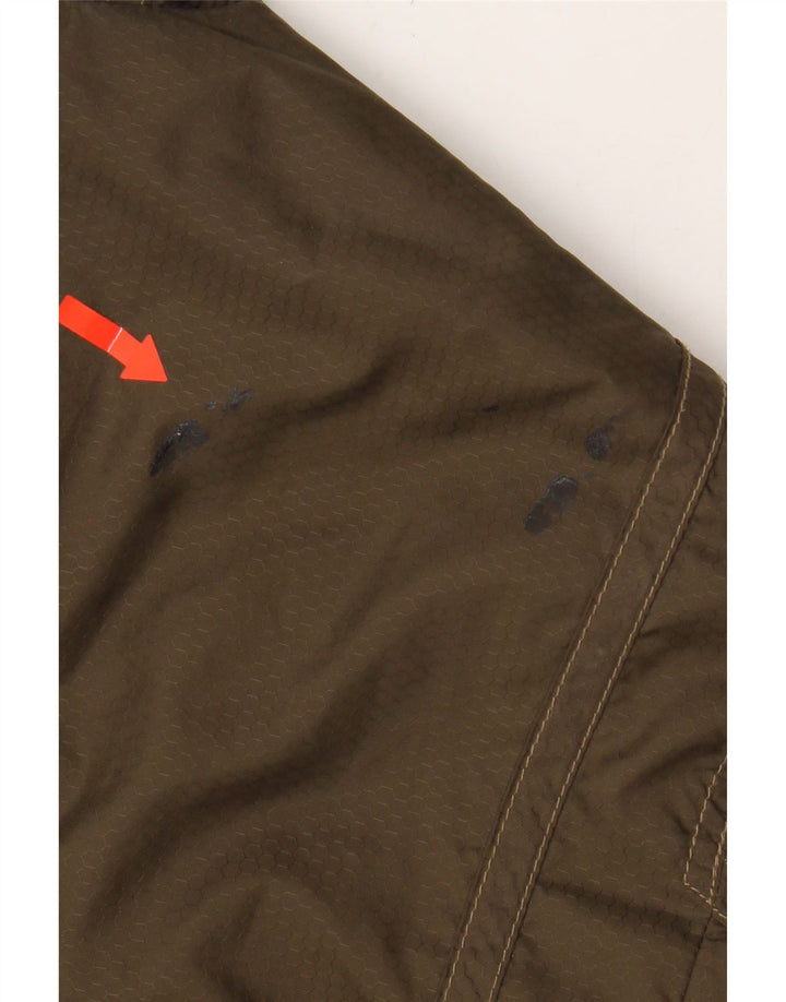 ARMANI JEANS Womens Bomber Jacket UK 40 Large Brown Polyester Vintage Armani Jeans and Second-Hand Armani Jeans from Messina Hembry 