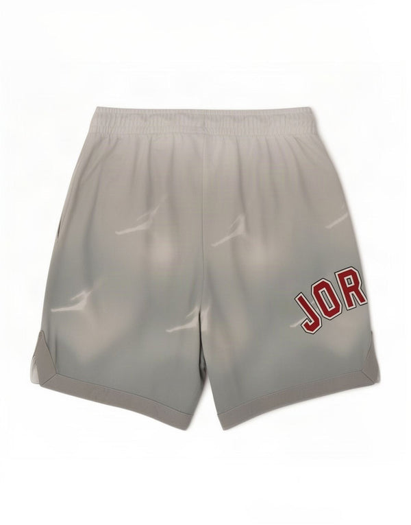 Jordan drenge grafiske sportsshorts 10-11 år mellemgrå polyester