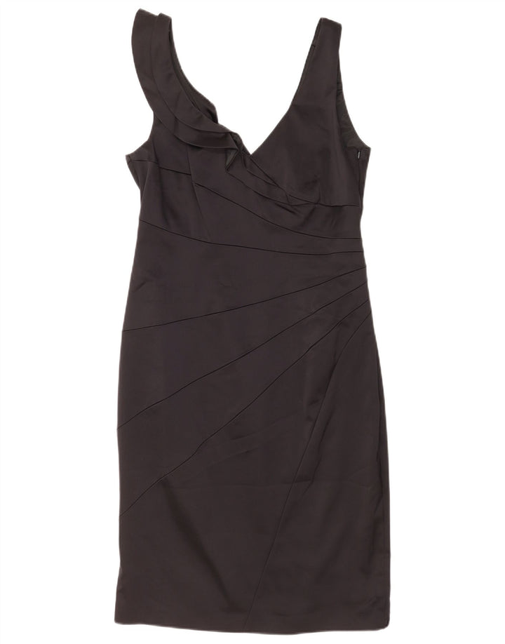 Coast Womens Sleeveless Sheath Dress UK 12 Medium Black Acetate