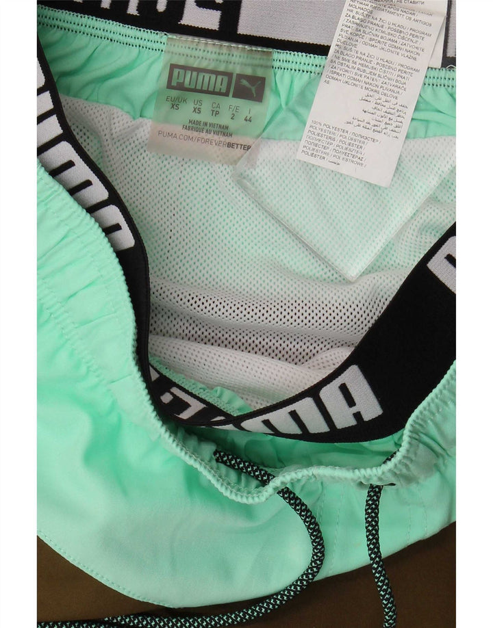 Puma Herre grafiske svømmeshorts XS Khaki Colourblock Polyester