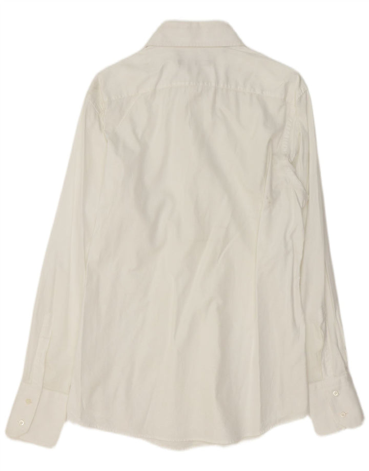 Gucci Herreskjorte str. 44 17 1/2 XL Hvid Bomuld