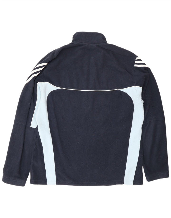Adidas Herre Climawarm Fleecejakke XL Marineblå Colourblock Polyester