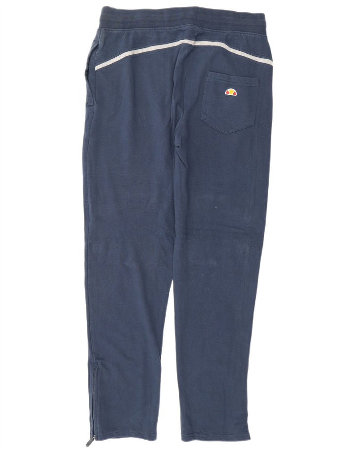 ELLESSE Mens Tracksuit Trousers Joggers Large  Navy Blue Cotton