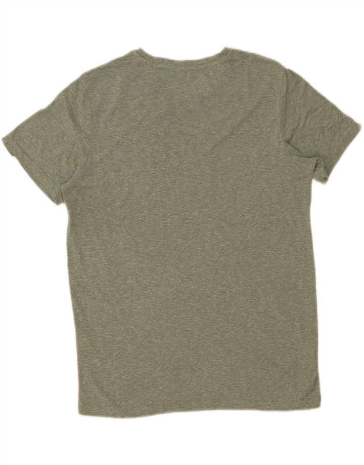 Jack & Jones Herre grafisk T-shirt Top Lille Grøn Flecked Polyester