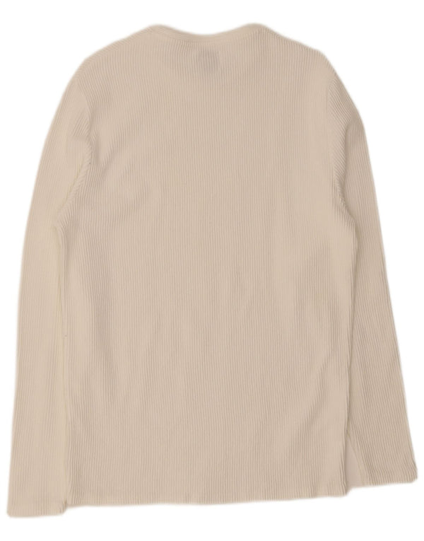 Zara Herre Top Langærmet Stor Hvid