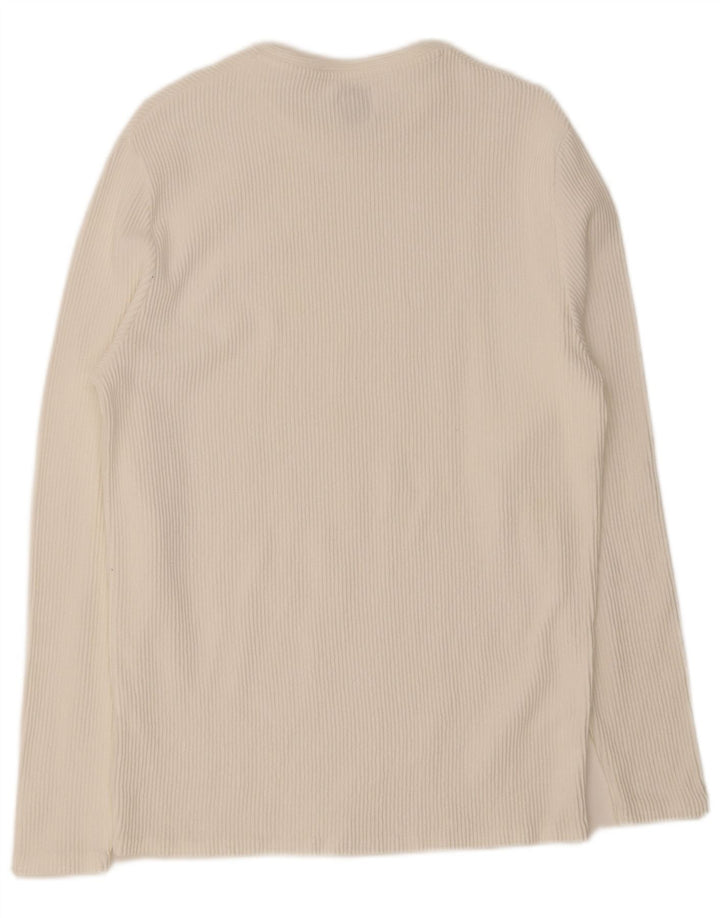 Zara Herre Top Langærmet Stor Hvid