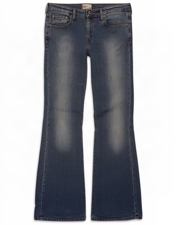 Tommy Hilfiger Dame Hipster Flared Jeans W32 L32 Blå Bomuld