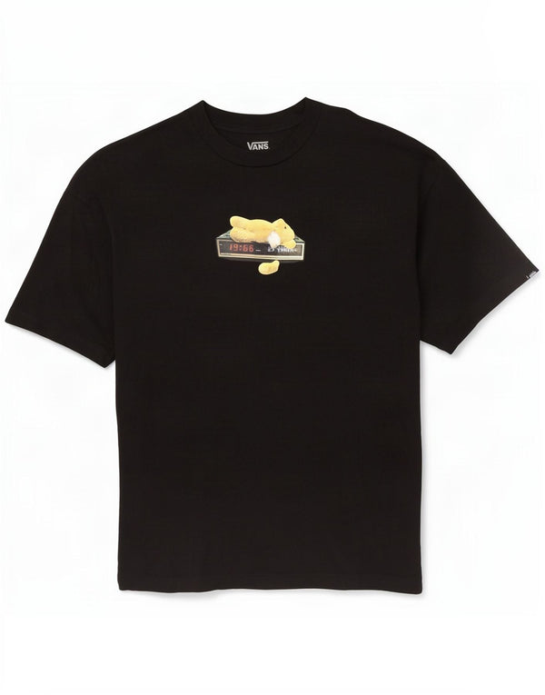 Vans Herre Loose Fit Grafisk T-Shirt Top XL Sort Bomuld