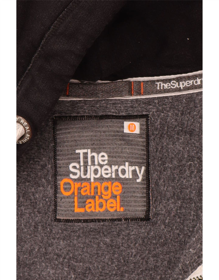 Superdry hættetrøje til kvinder med lynlås UK 12 Medium Sort bomuld
