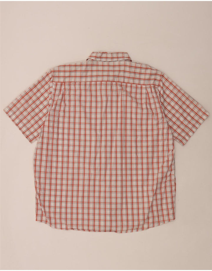 Wrangler kortærmet herreskjorte XL Hvid ternet bomuld