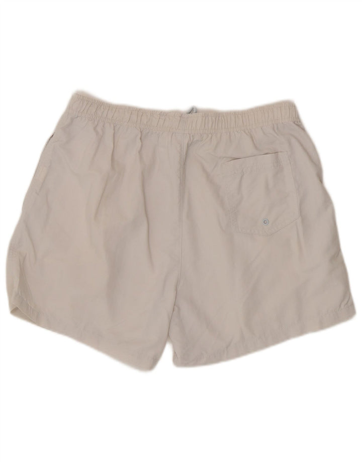 Zara Badeshorts til mænd store hvide nylon