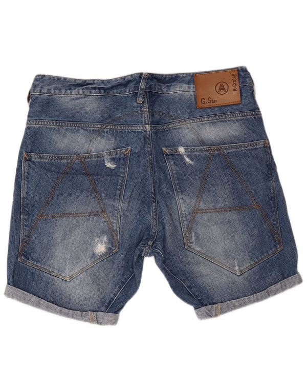 G-STAR Denimshorts til mænd W34 Stor blå bomuld