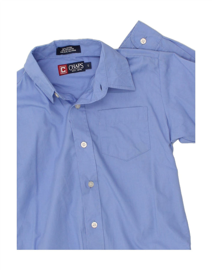 CHAPS Boys Shirt 4-5 Years Blue Cotton Vintage Chaps and Second-Hand Chaps from Messina Hembry 