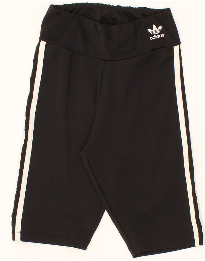 ADIDAS Womens Bermuda Sport Shorts UK 6 XS Black Polyester Vintage Adidas and Second-Hand Adidas from Messina Hembry 