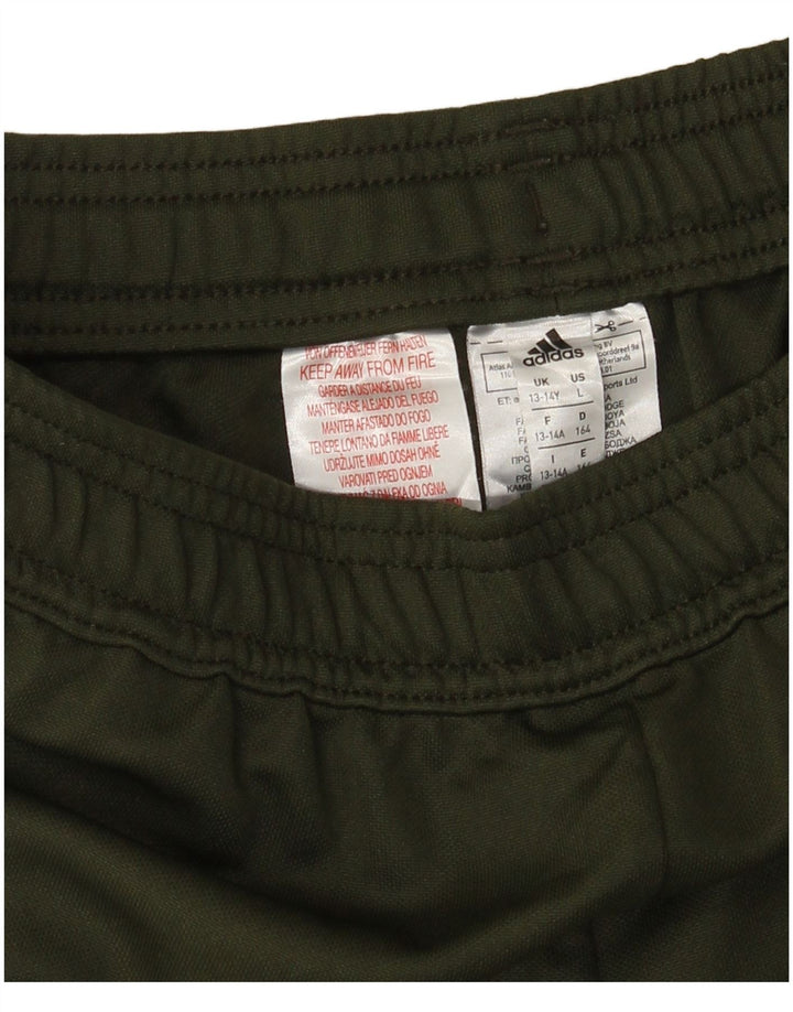 Adidas Boys Climacool træningsdragt bukser 13-14 år Khaki Polyester