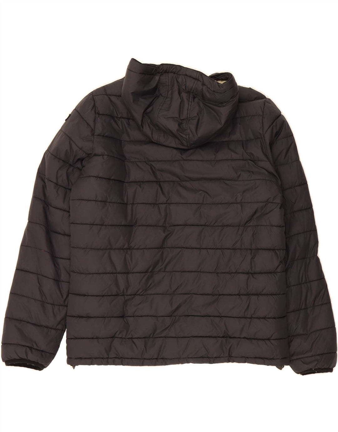 SCHOTT Womens Hooded Padded Jacket UK 20 2XL Black Nylon Vintage Schott and Second-Hand Schott from Messina Hembry 