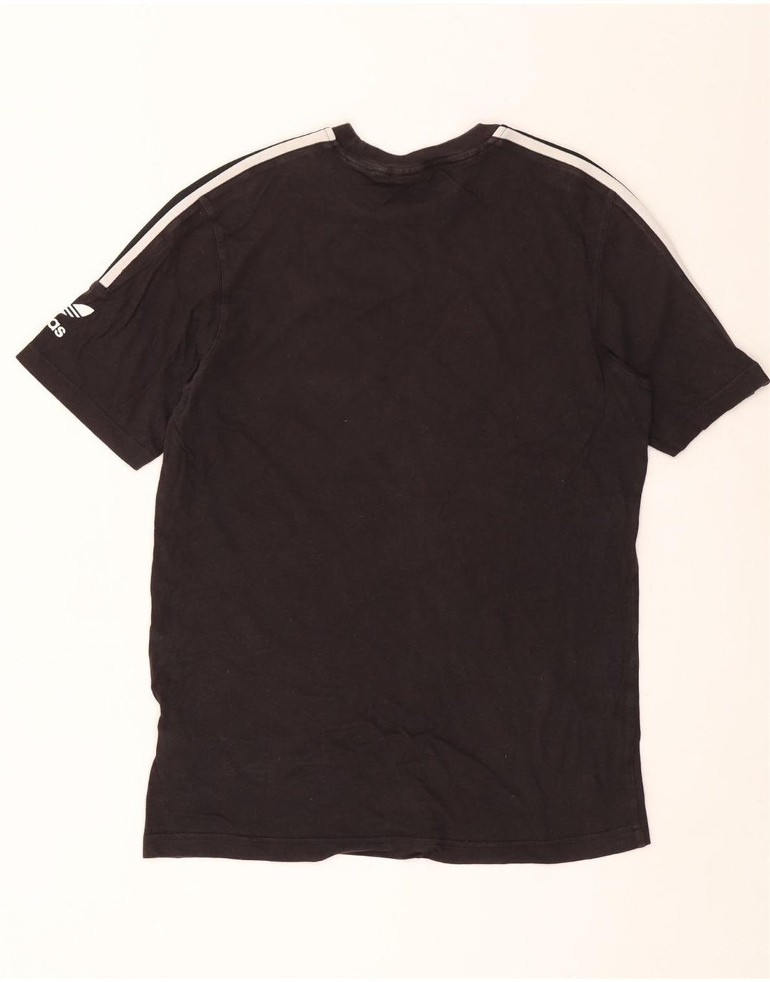 ADIDAS Herre T-Shirt Top Lille Sort Bomuld