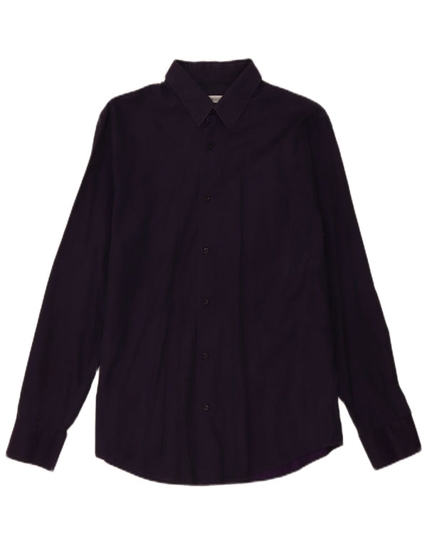 Trussardi herreskjorte str. 40 Medium Lilla bomuld