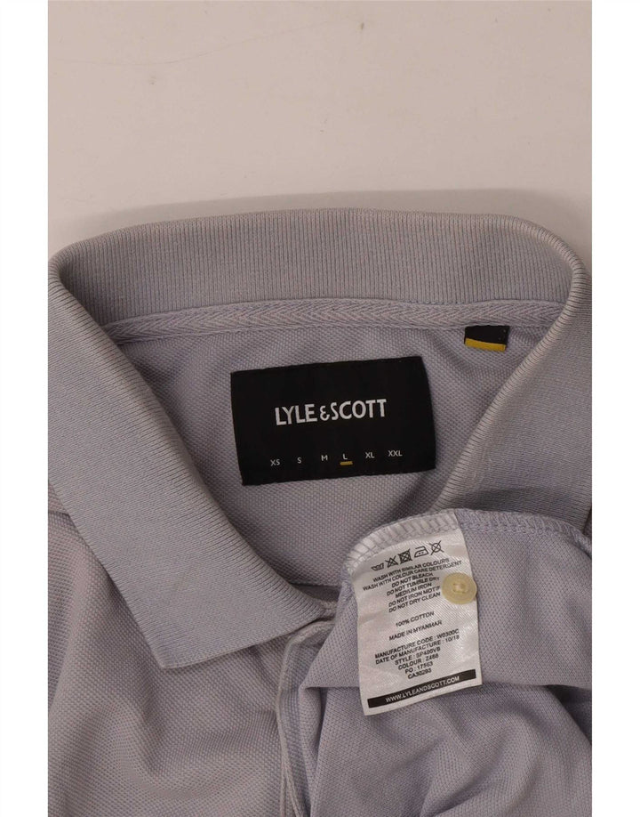 Lyle & Scott Herre kortærmet poloshirt Stor grå bomuld