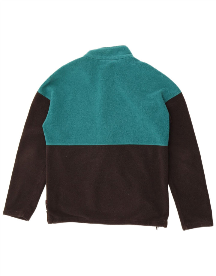 Animal Herre grafisk lynlås-hals Fleece Jumper Medium Grøn Colourblock