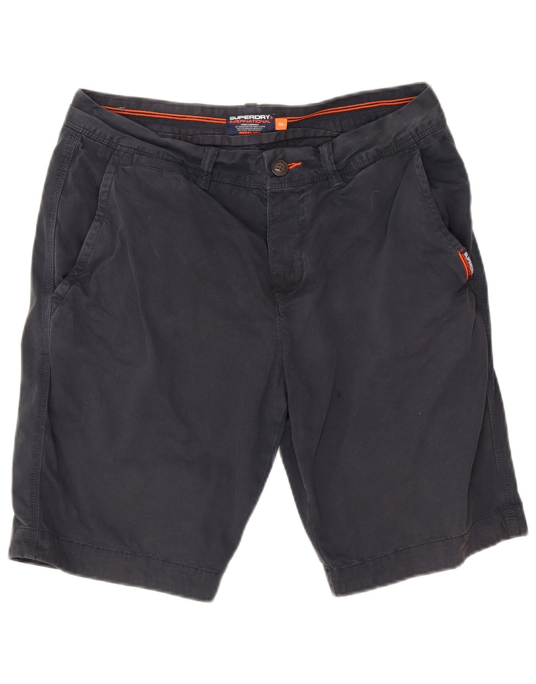 Superdry Chino-shorts til mænd W32 Medium marineblå bomuld