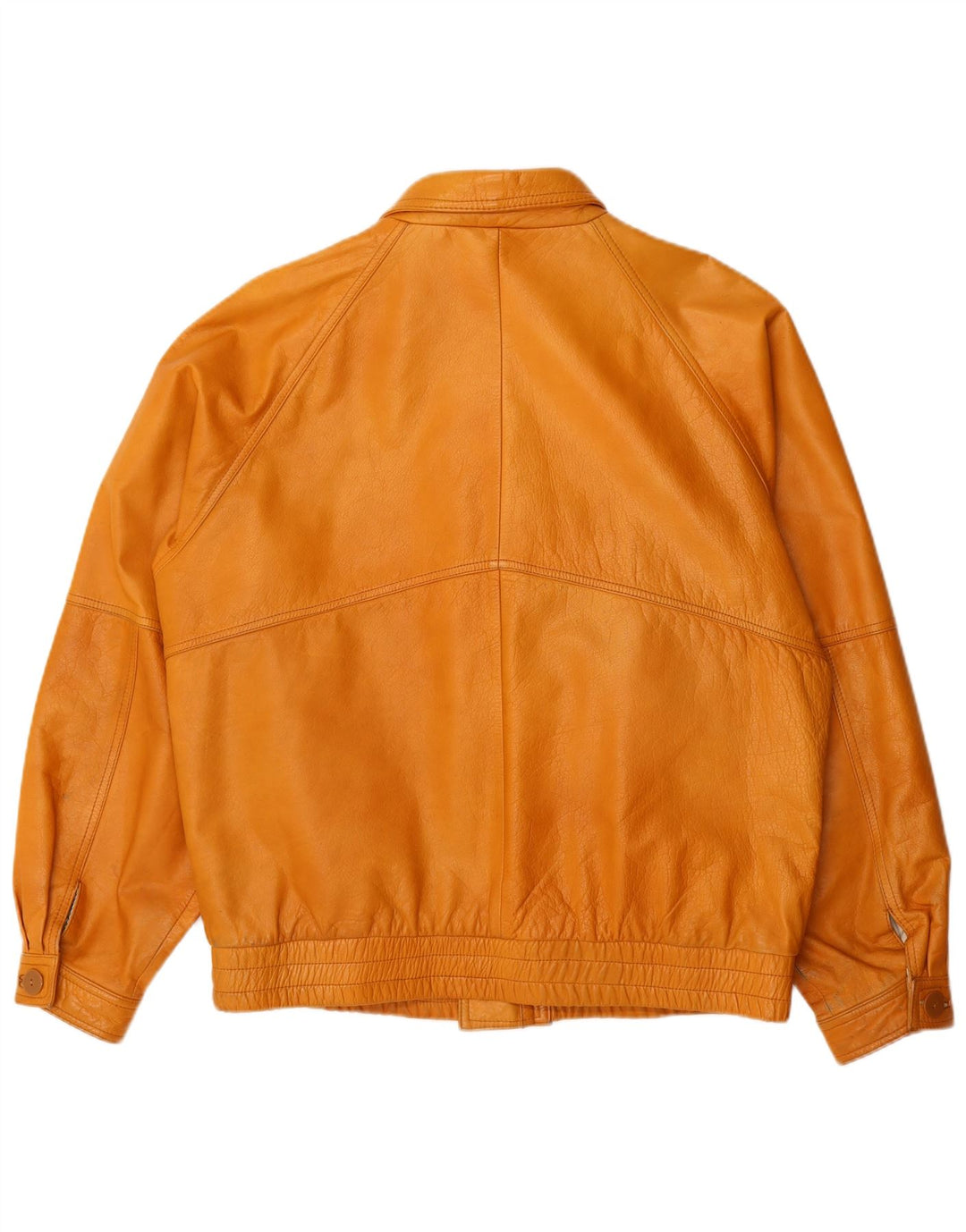 Vintage herre læderjakke IT 54 2XL brunt læder
